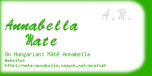 annabella mate business card
